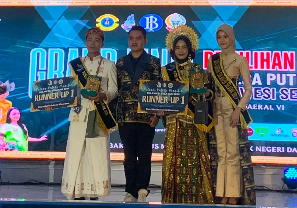Andi Azzaza Amnan Afifah Raih Runner Up 1 Puteri Maritim Sulsel 2026.