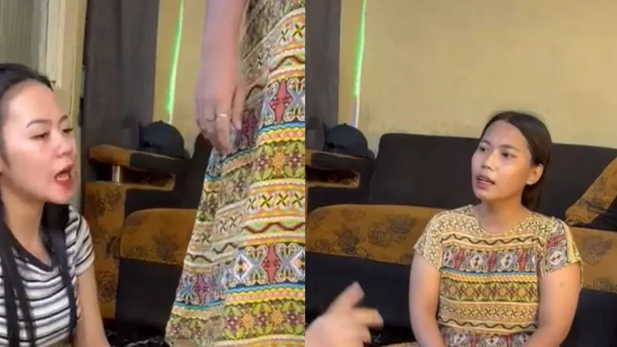 Viral dua wanita diduga lakukan penistaan agama dengan menginjak Al Quran.  ((TikTok/nitaa20.0))