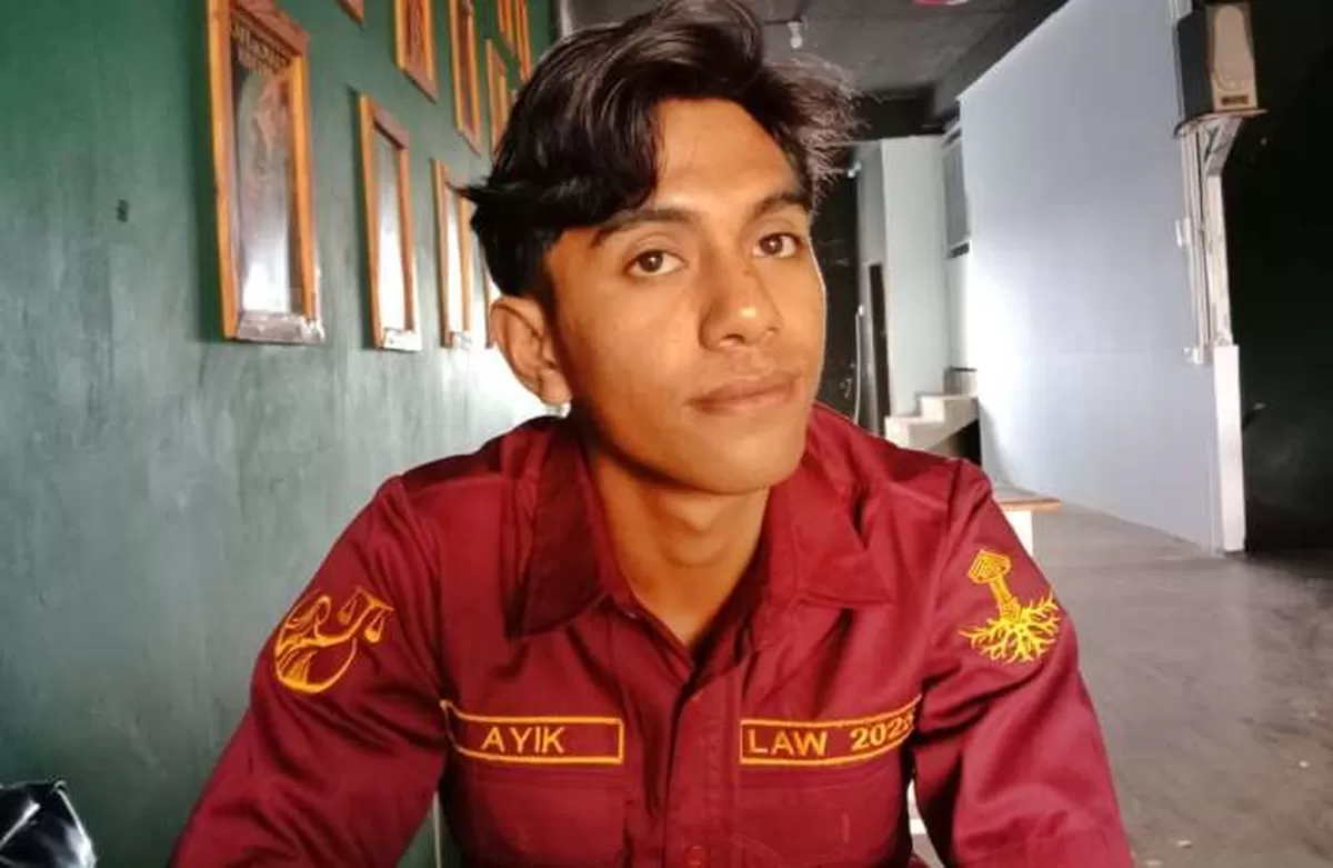 Wakil Ketua Angkatan 25 Mahasiswa Ilmu Hukum Universitas Maritim Raja Ali Haji (UMRAH), Muhammad Febriansyah R