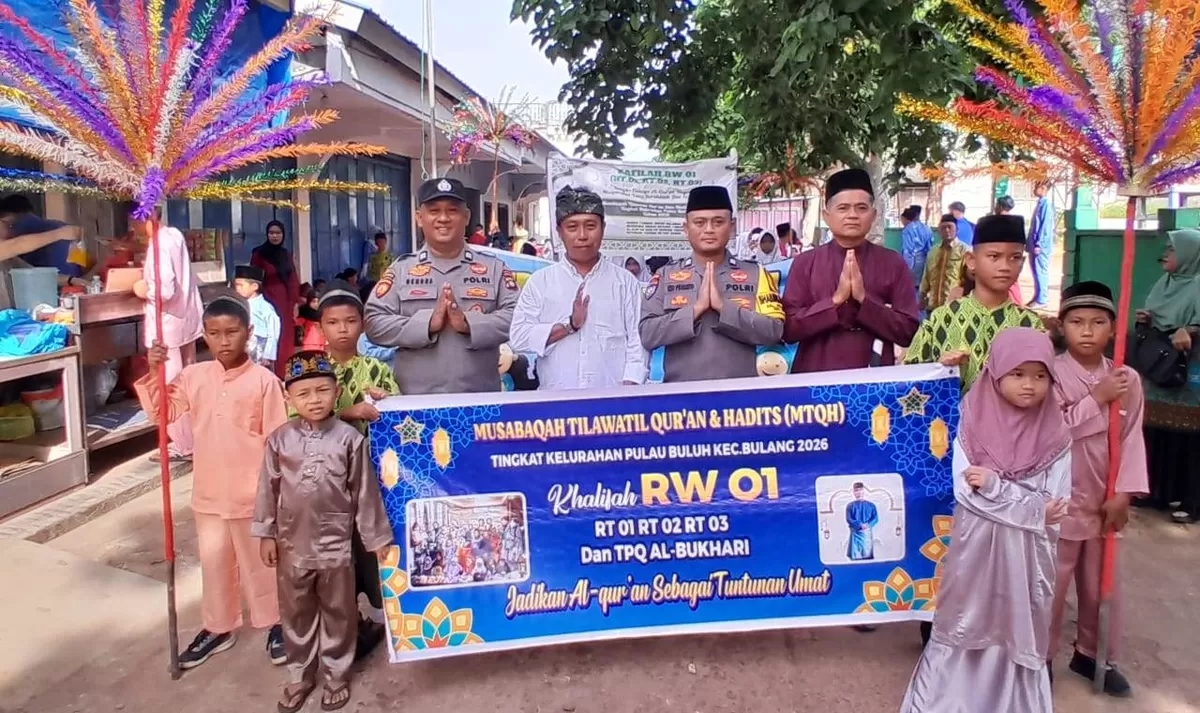 Bhabinkamtibmas Polsek Bulang Dukung MTQH Tingkat Kelurahan Bulang Lintang"