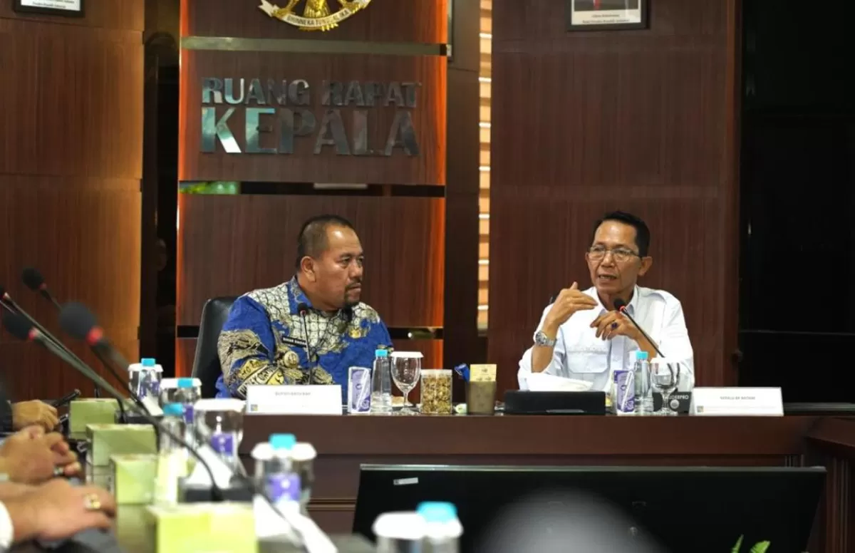 Kepala BP Batam Amsakar Achmad menerima kunjungan kerja Bupati Batu Bara Baharuddin Siagian