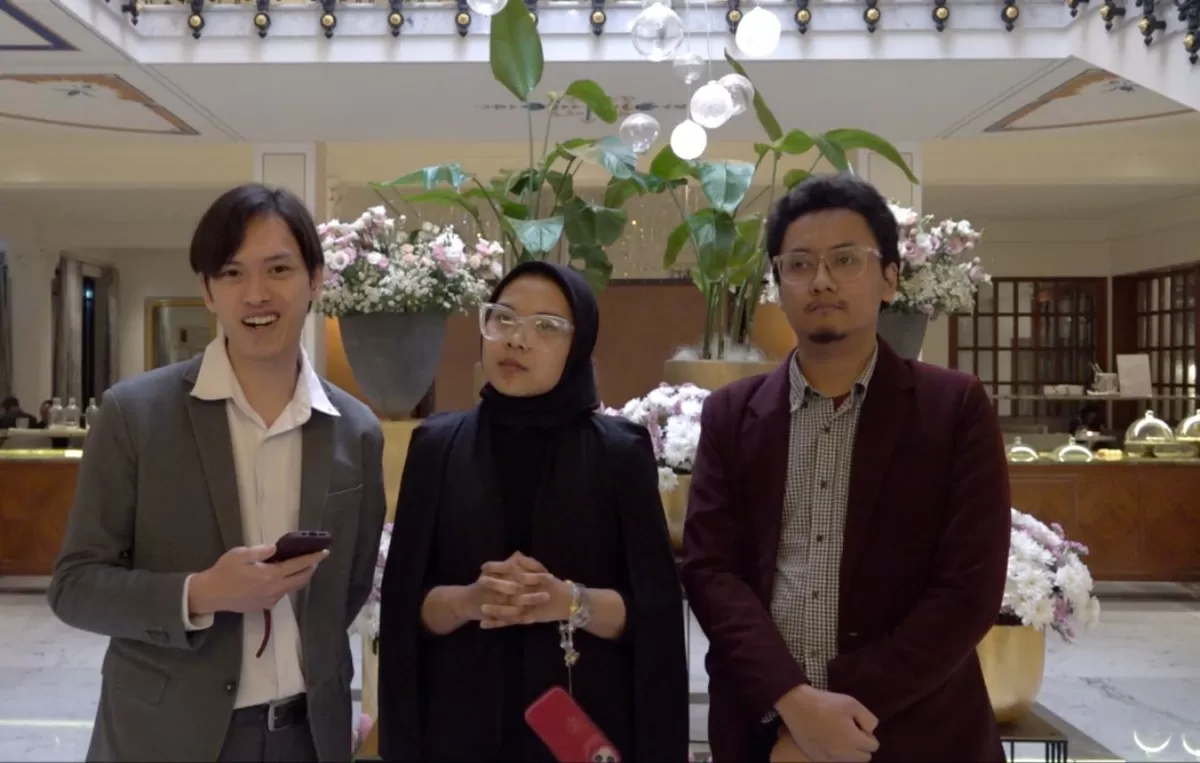 Pardy menceritakan bahwa ia sempat memperkenalkan diri dan menyampaikan ucapan selamat datang kepada Presiden Prabowo.