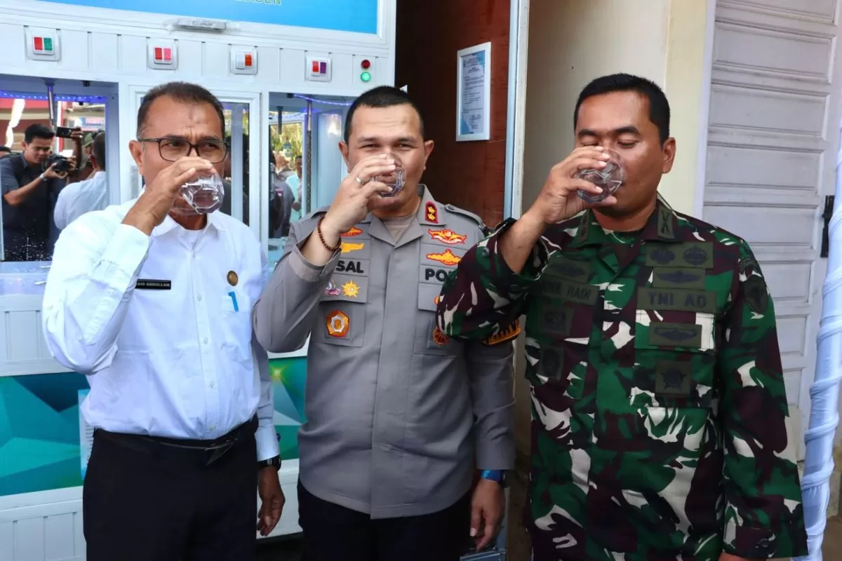 Polres Pidie Jaya Hadirkan Depot Air Minum RO Gratis di Pos Satlantas