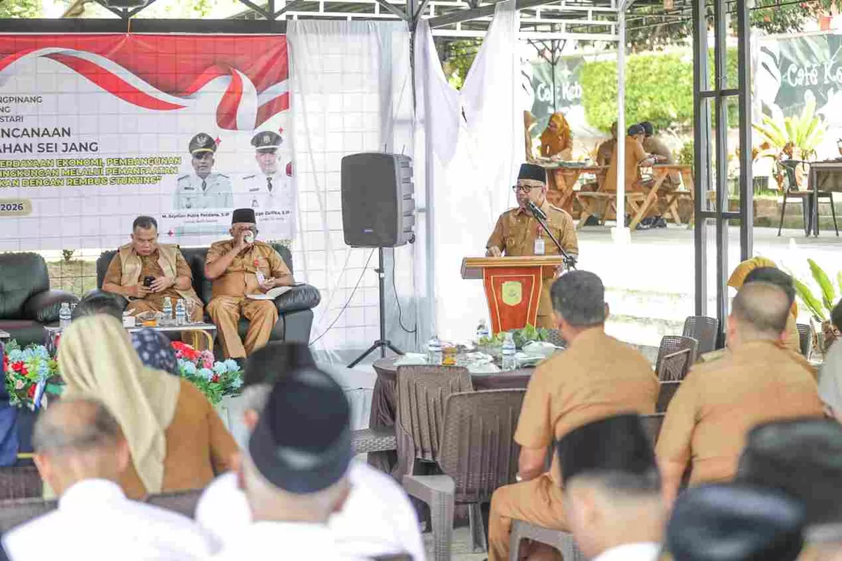 Walikota Tanjungpinang Lis Darmansyah saat membuka Musrenbang tingkat Kelurahan Seijang Tahun 2026. (Foto: Diskominfo Tanjungpinang)