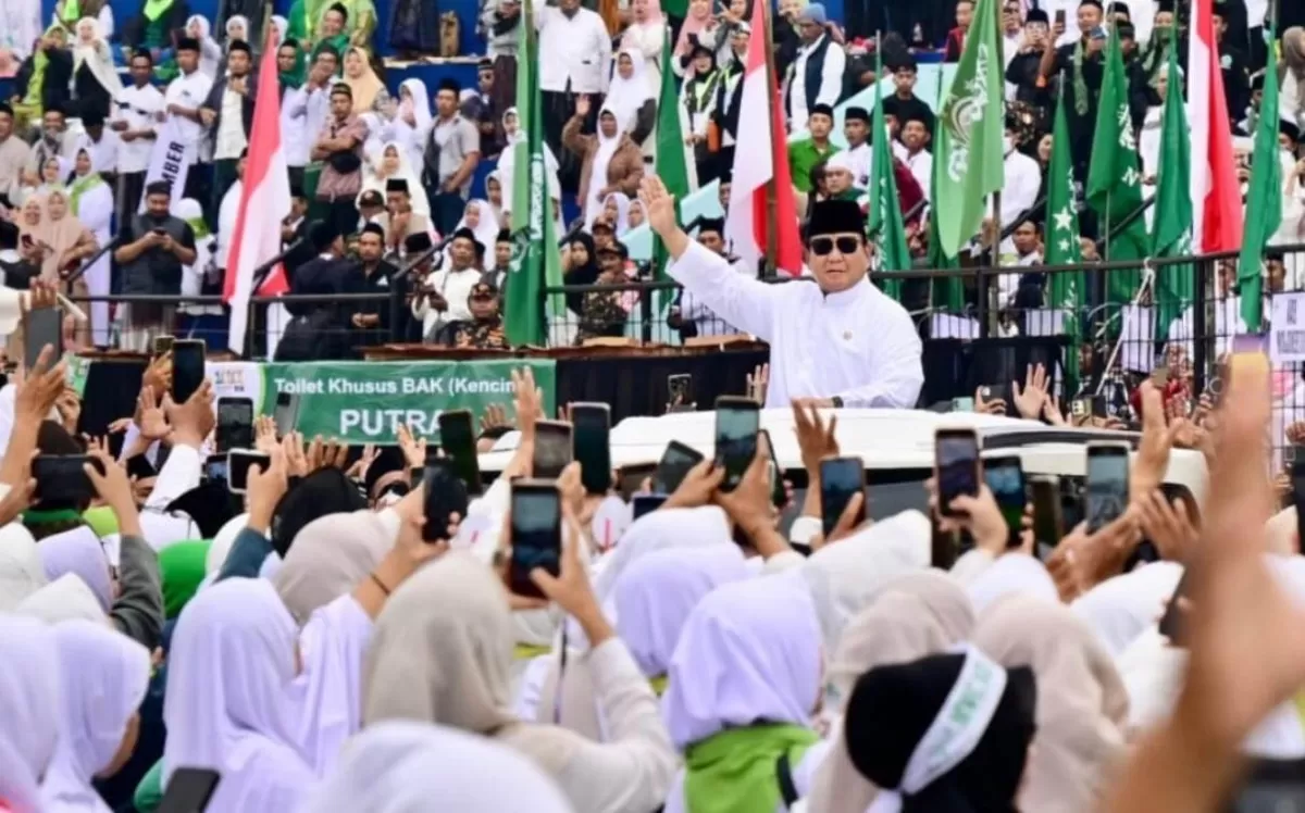 Presiden Prabowo Subianto menghadiri Mujahadah Kubro Satu Abad NU, pada Minggu, 8 Februari 2026, yang digelar di Stadion Gajayana, Kota Malang, Provinsi Jawa Timur. Foto: Ist.
