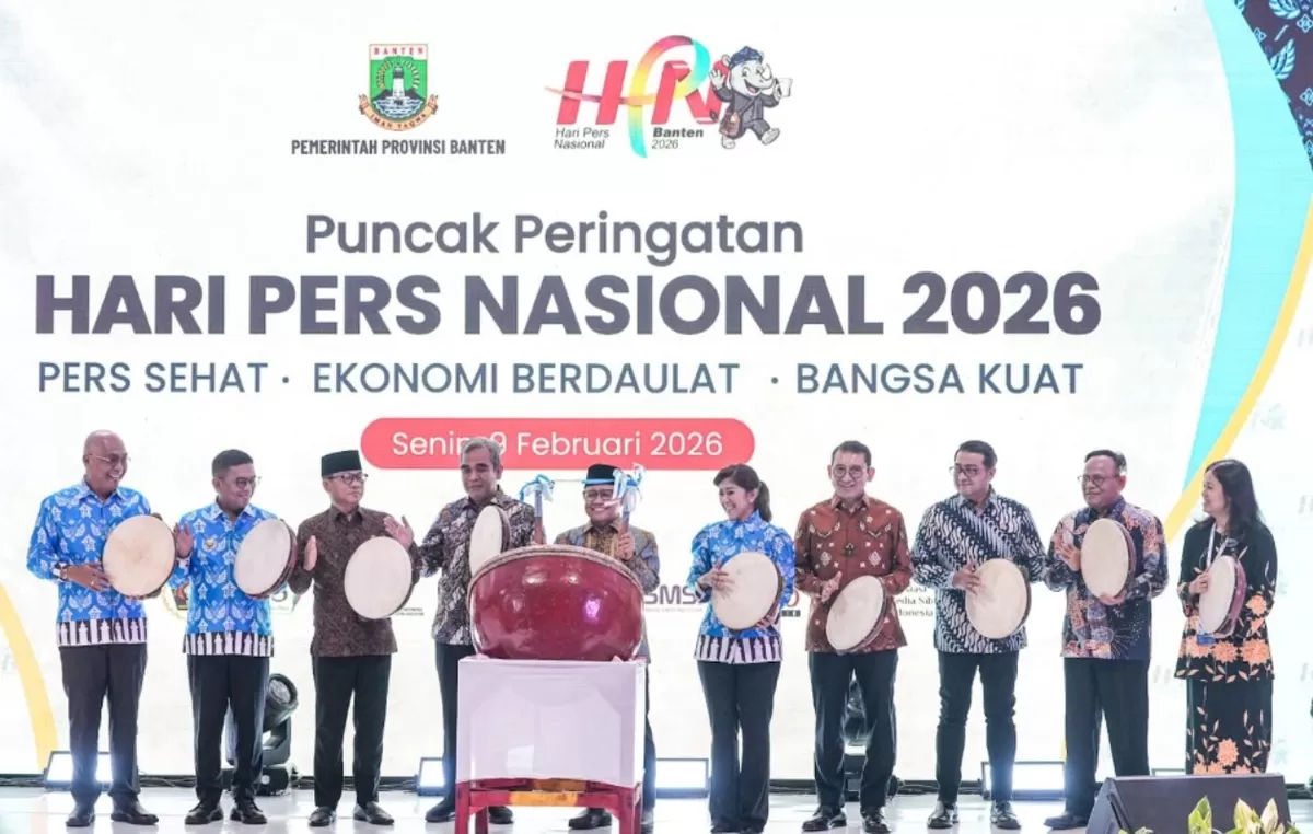 Puncak peringatan Hari Pers Nasional (HPN) Tahun 2026 digelar di Kawasan Pusat Pemerintahan Provinsi Banten (KP3B), Kota Serang, Senin 9 Februari 2026. (foto: kemenpora)