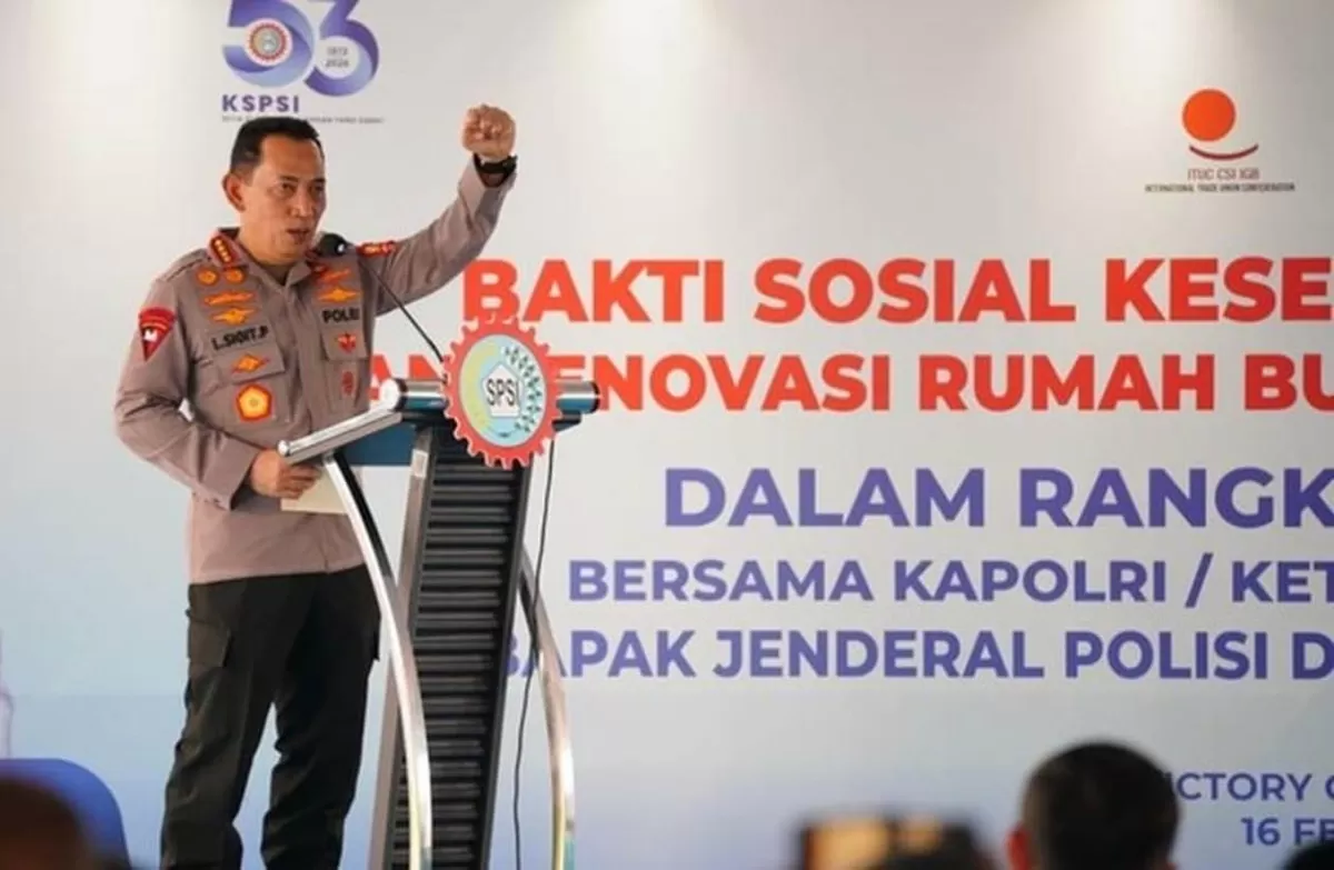 HUT KSPSI ke-53, Kapolri Buka Faskes untuk Polri untuk Buruh