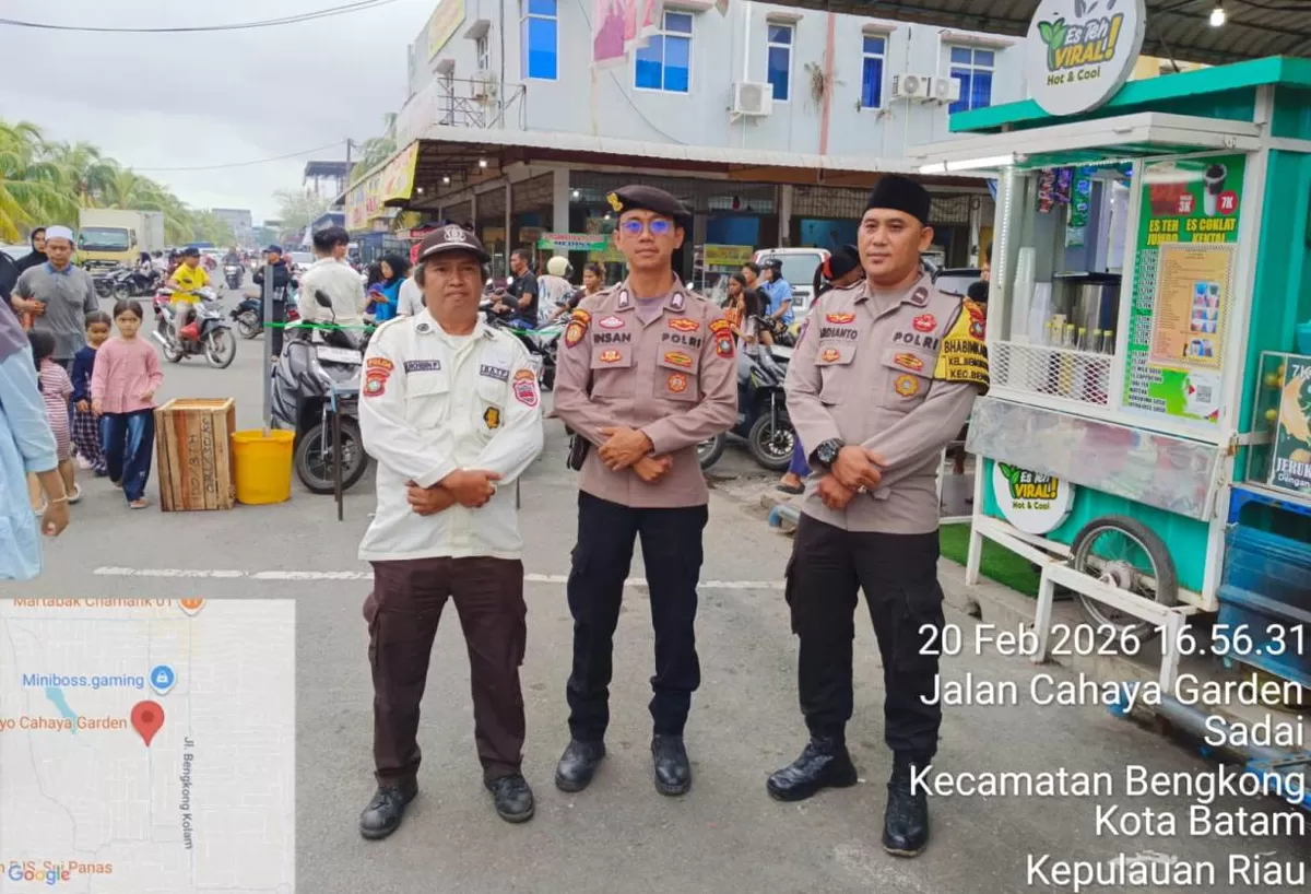 Polsek Bengkong Laksanakan Pengamanan Pasar Tumpah dan Bazar Ramadhan 1447 H, Situasi Aman dan Kondusif