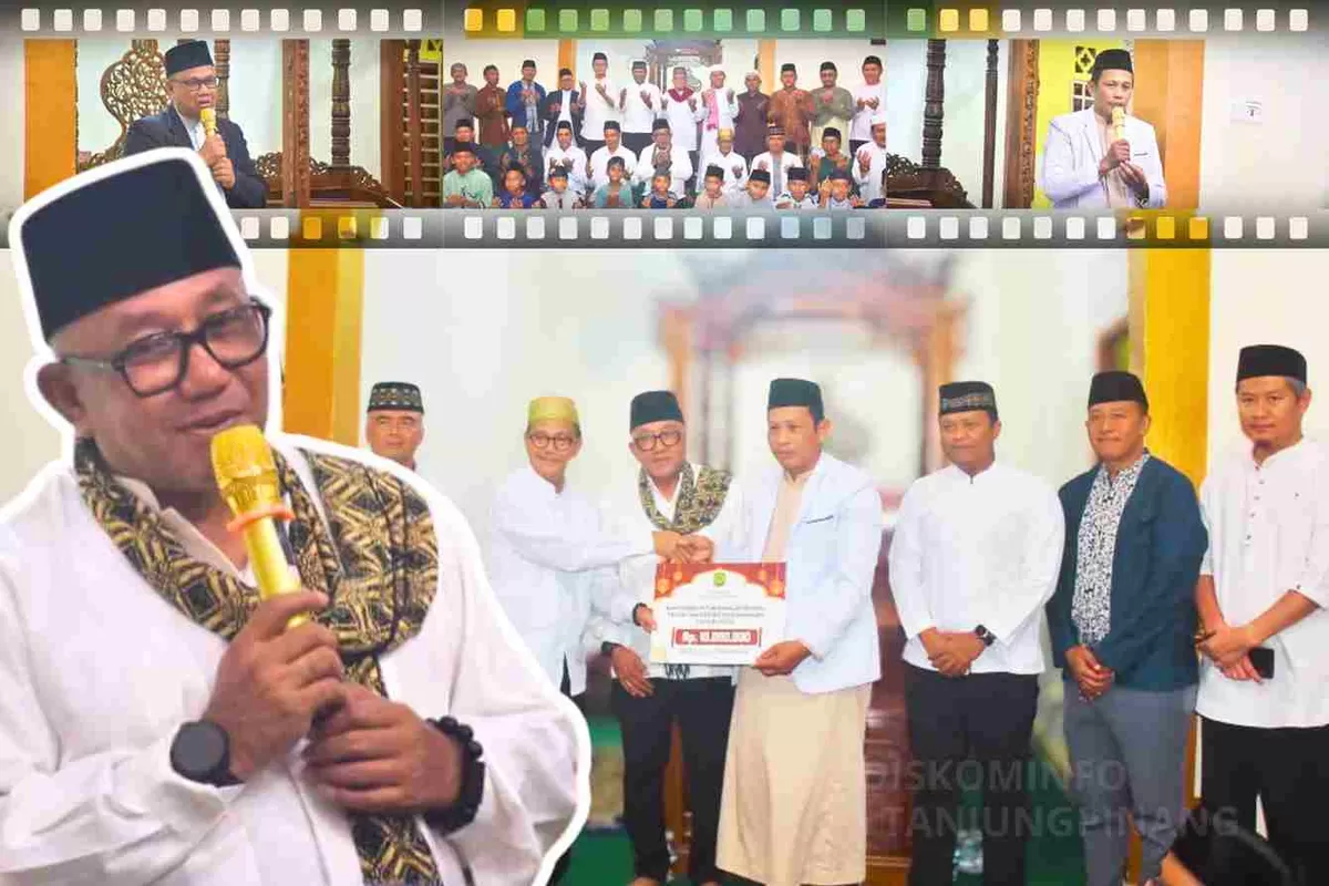 Walikota Lis saat Safari Ramadan di Masjid Nurul Huda Pinang Kencana, Kecamatan Tanjungpinang Timur. (Foto: Diskominfo Tanjungpinang)