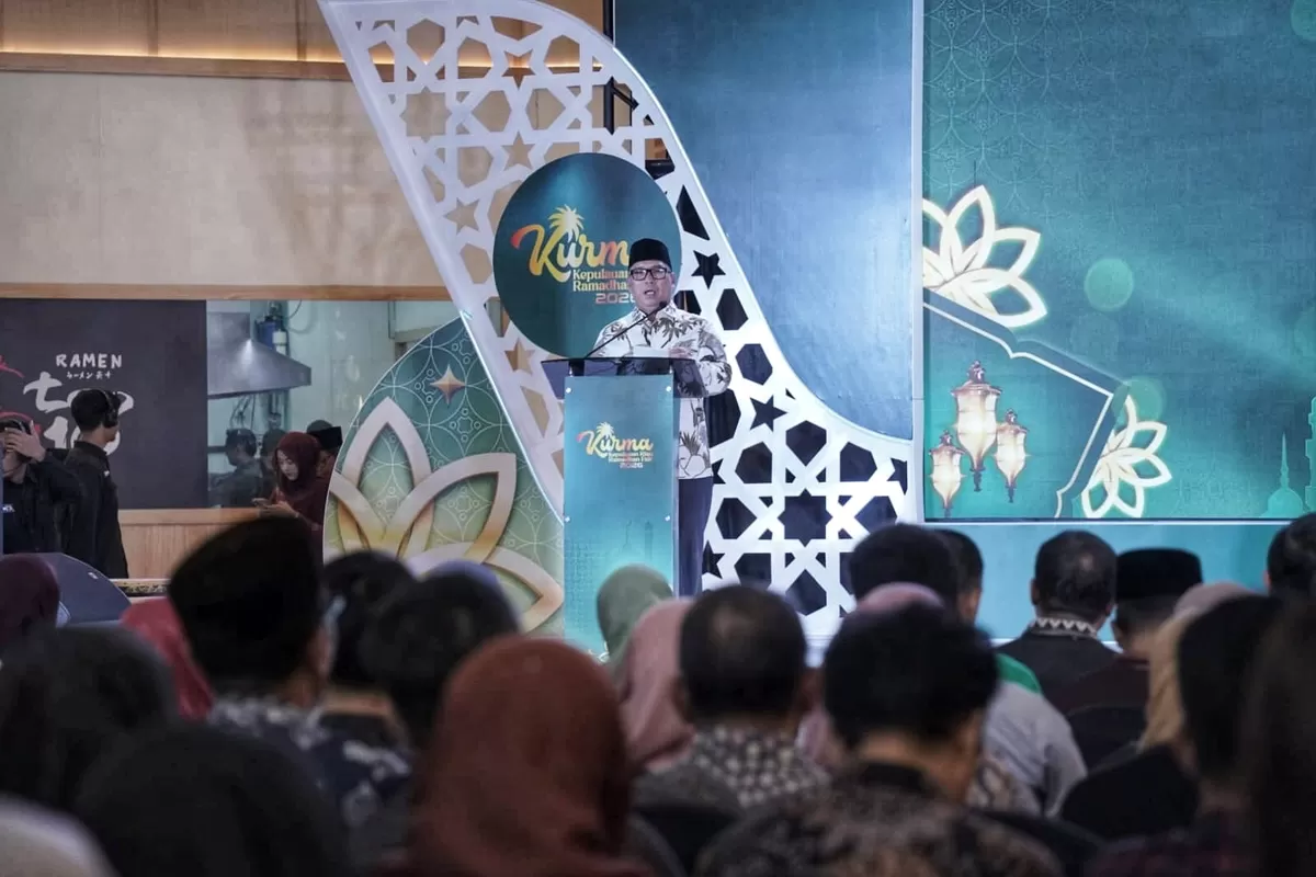 Wagub Kepri, Nyanyang Haris Pratamura, saat membuka Kepulauan Riau Ramadan Fair (KURMA) 2026. (Foto: Diskominfo Kepri)