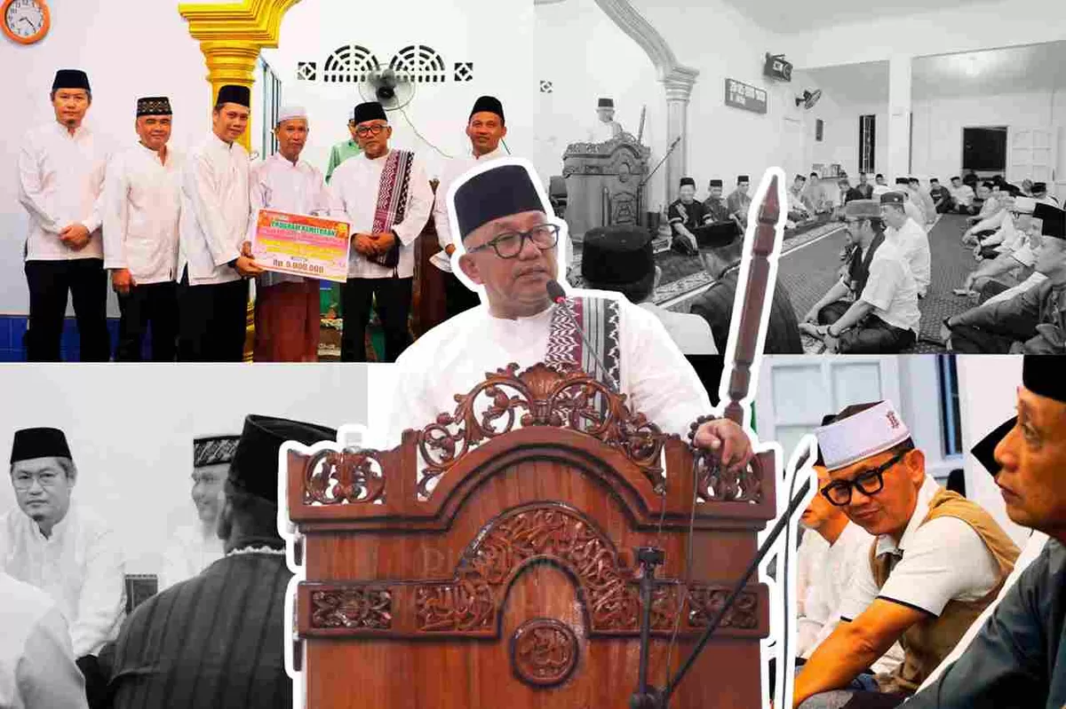 Walikota Tanjungpinang Lis Darmansyah saat Safari Ramadan di Masjid Al Jannatul A&rsquo;la, Jalan Batu Naga, Kelurahan Dompak.(Foto: Diskominfo Tanjungpinang)