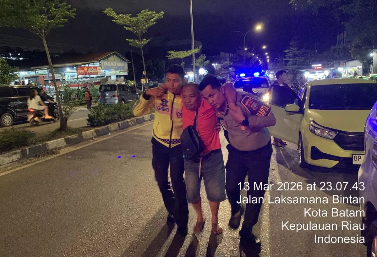 Respon Cepat Laporan Masyarakat Melalui Layanan 110, Personel Polsek Batam Kota Datangi Lokasi Dugaan Laka Lantas