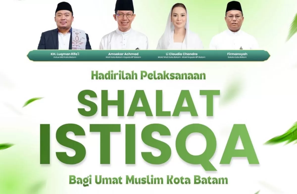 Pemko Batam Mengajak Masyarakat Muslim Salat Istisqa Memohon Turun Hujan