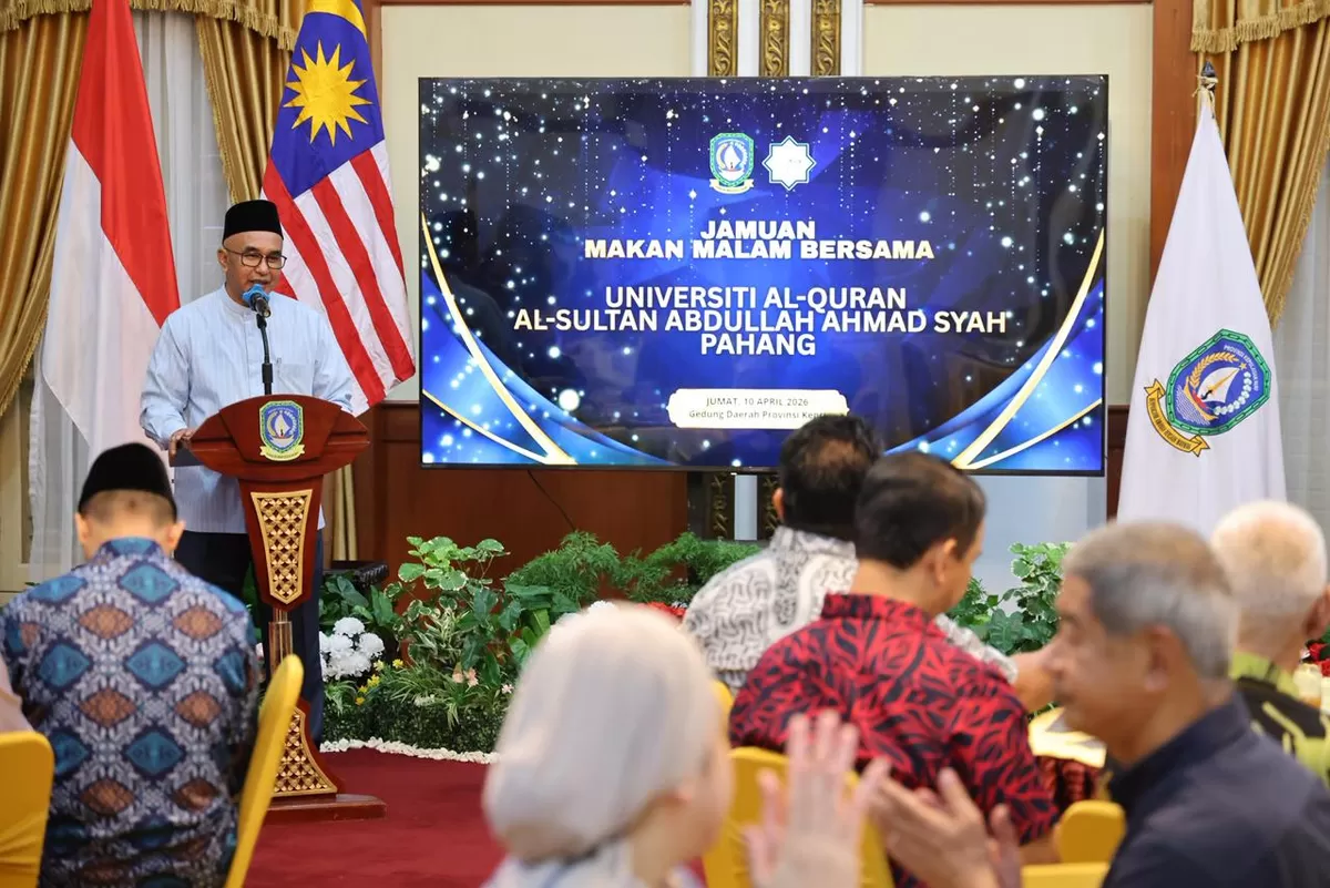 Mohd Zawavi Bin Zainal Abidin dari akademisi dari Universiti Al-Qur&rsquo;an Al-Sultan Abdullah Ahmad Syah Pahang saat melakukan kunjungan ke Provinsi Kepri. (Foto:Diskominfo Kepri)