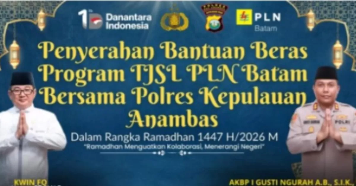 PLN Batam bersama Polres Anambas dan Mahasiswa Salurkan Paket Sembako untuk Warga