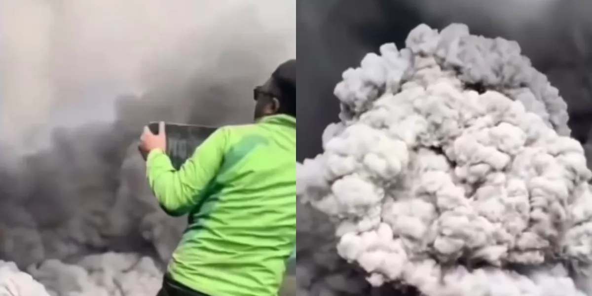 Menyoroti insiden erupsi Gunung Dukono di kawasan Halmahera Utara, Maluku Utara hingga mengakibatkan puluhan pendaki terdampak. (Instagram.com/@asarhumanity)