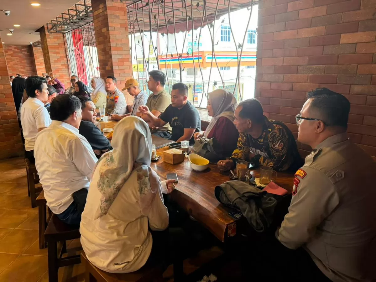 Acara  Coffee Morning Polsek Batu Ampar bersama insan Pers. (Foto:Humas Polsek Batu Ampar)  