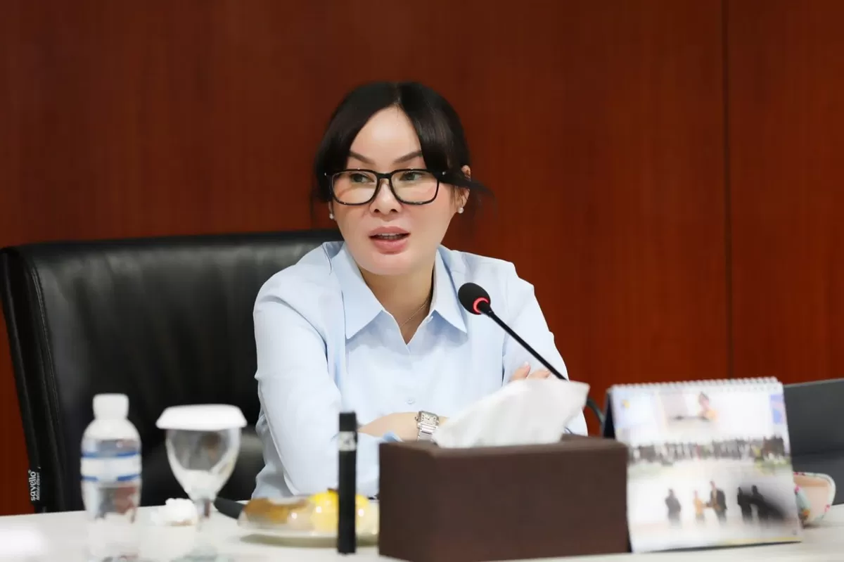 Wakil Wali Kota Batam, Li Claudia Chandra, saat pimpin rapat koordinasi bersama jajaran OPD Pemerintah Kota Batam dan BP Batam di Kantor BP Batam (Humas Diskominfo Batam)