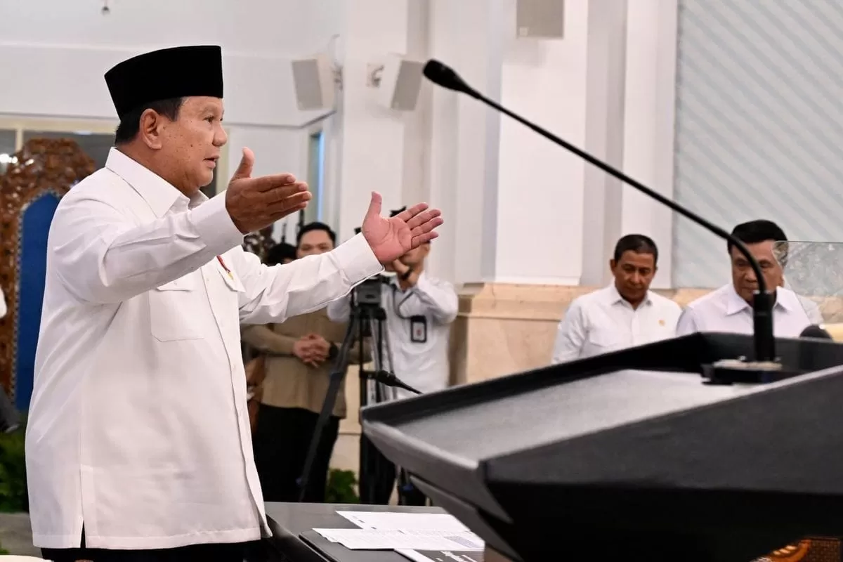Presiden RI Prabowo Subianto, saat membuka Sidang Kabinet Paripurna di Istana Negara, Senin 20 Juli 2026. (Photo Ist.)