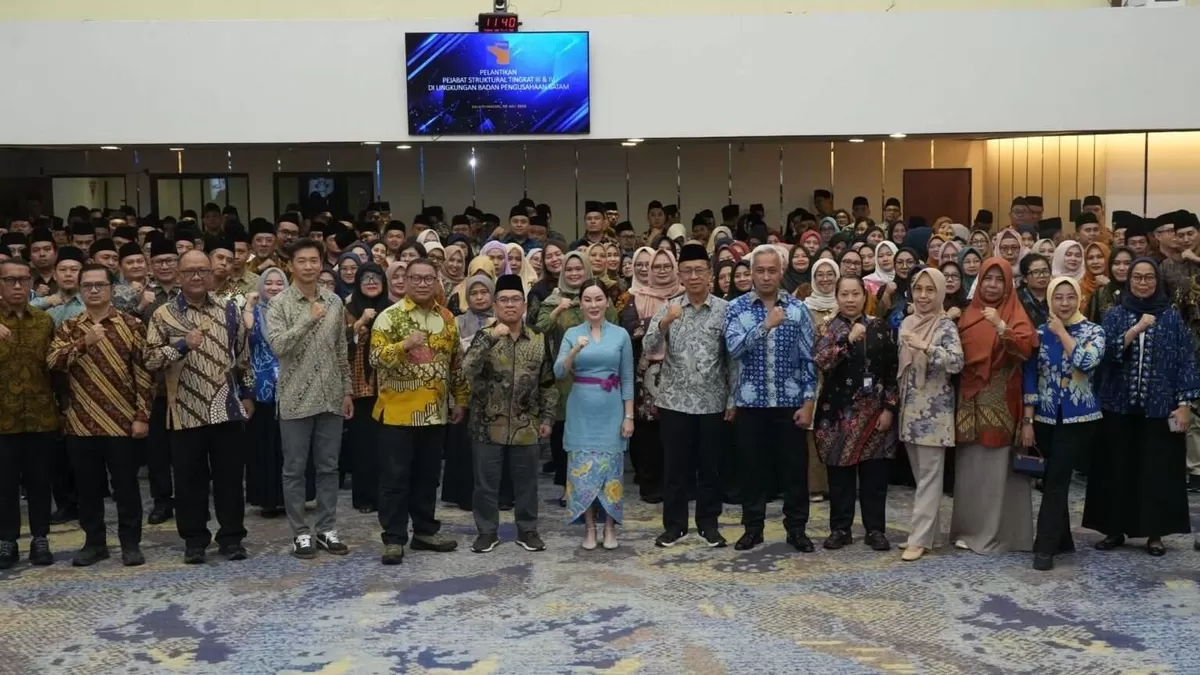 338 pejabat struktural tingkat III dan IV di lingkungan Badan Pengusahaan (BP) Batam resmi dilantik. (Humas BP Batam.)