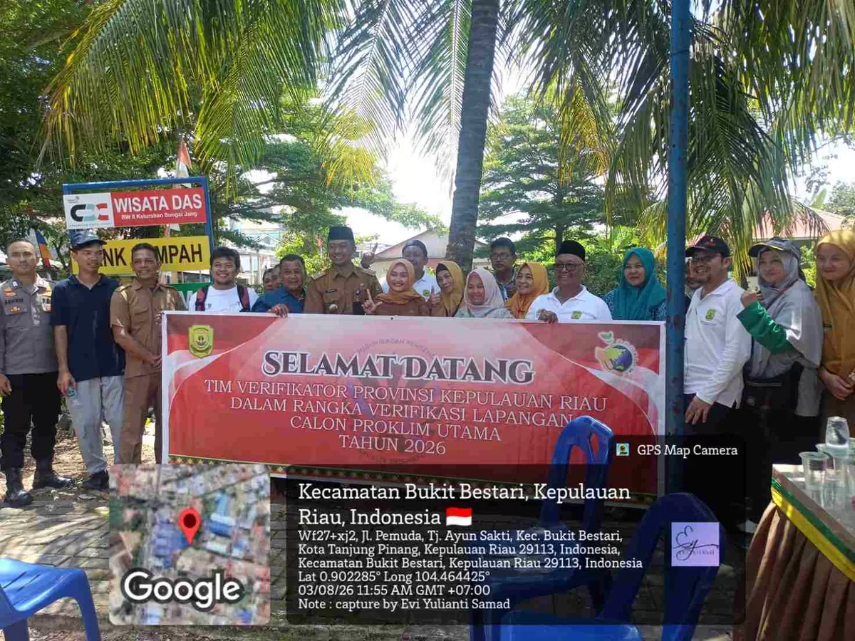 Lokasi tersebut adalah RW 008 Kelurahan Sei Jang, RW 004 Kelurahan Bukit Cermin, serta RW 002 Kelurahan Tanjung Unggat. (Humas Diskominfo Kepri )