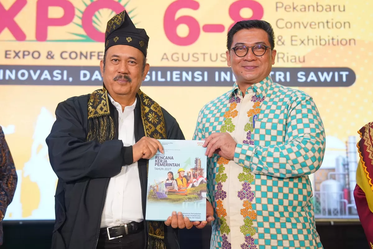 ​Apresiasi atas keberpihakan terhadap kesejahteraan petani dan UMKM sawit dalam ajang SIExpo 2026 (Humas Pemrov Riau)
