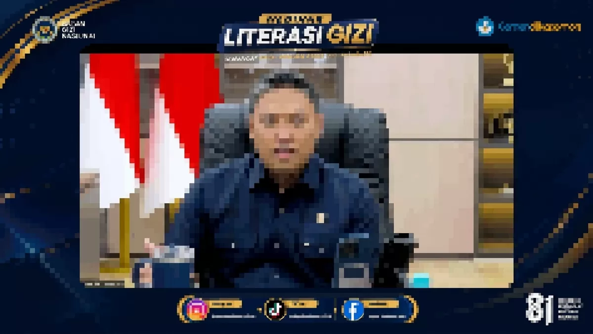 Kepala BGN, Sudaryono atau yang akrab disapa Mas Dar, Kick-off Webinar Literasi Gizi dan Keamanan Pangan bagi Guru (Humas BGN )