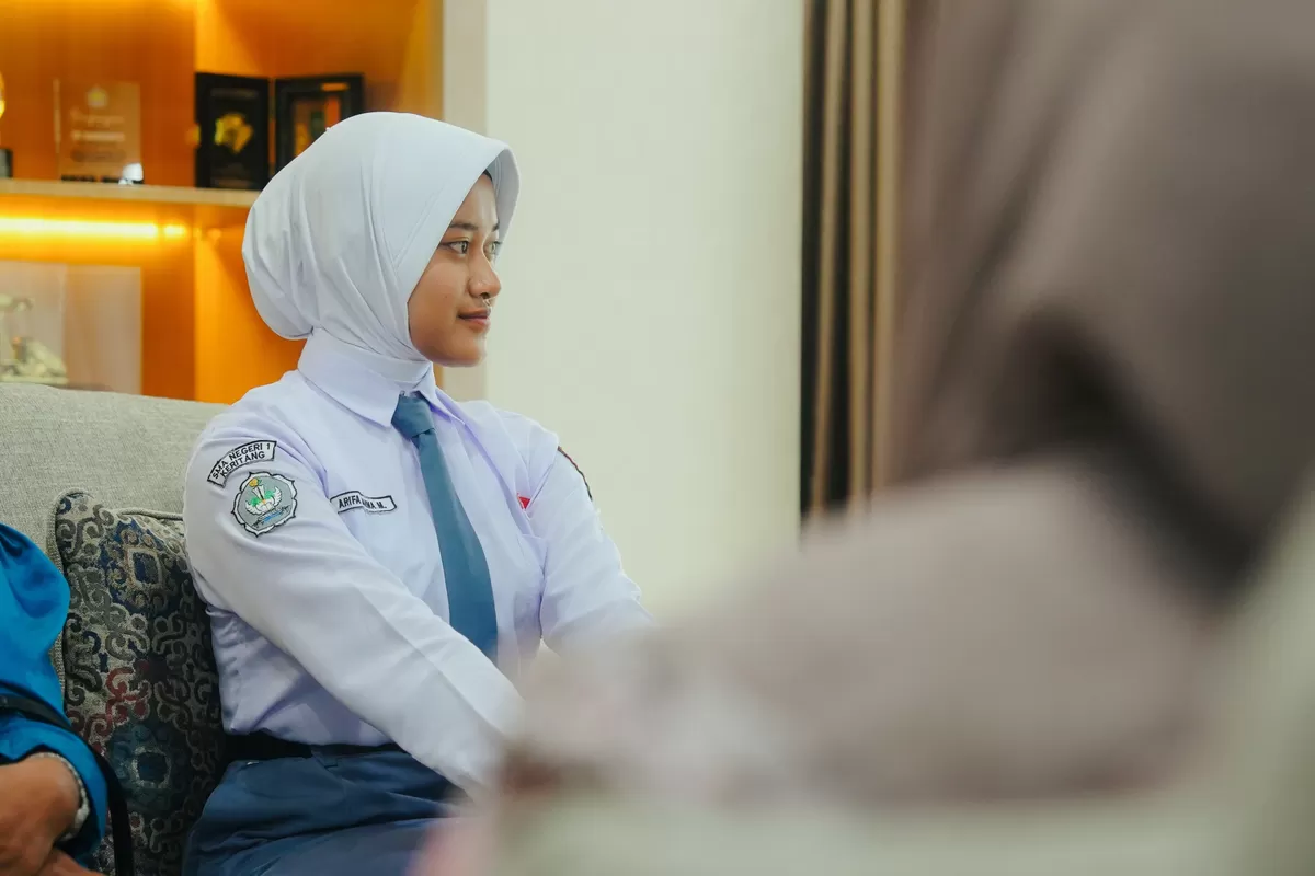 Arifa Rahma Maulydha Siswi, SMAN 1 Keritang ini resmi mewakili Provinsi Riau sebagai anggota Pasukan Pengibar Bendera Pusaka (Paskibraka) Nasional 2026. (Foto Ist)