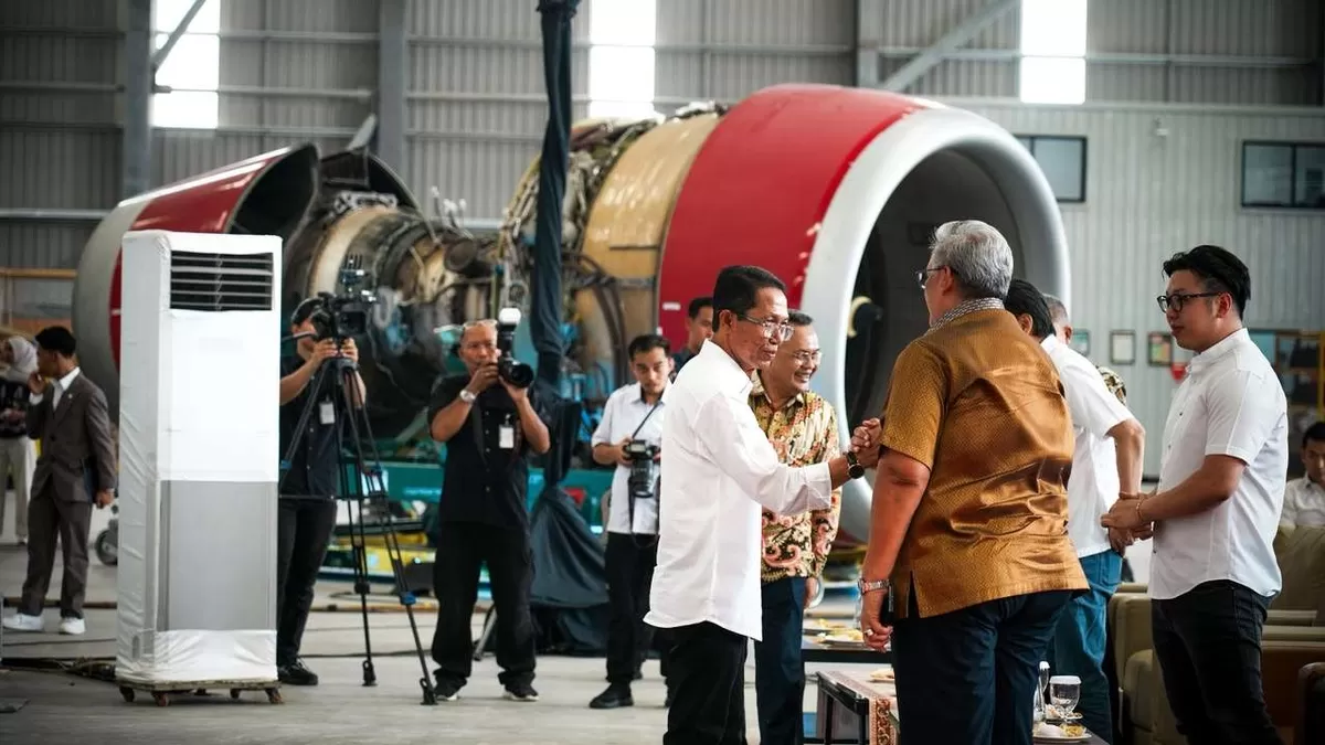 Peresmian fasilitas Batam Aero Engine (BAE) di Kawasan Ekonomi Khusus (KEK) Batam Aero Technic (BAT). (Humas Diskominfo Batam )