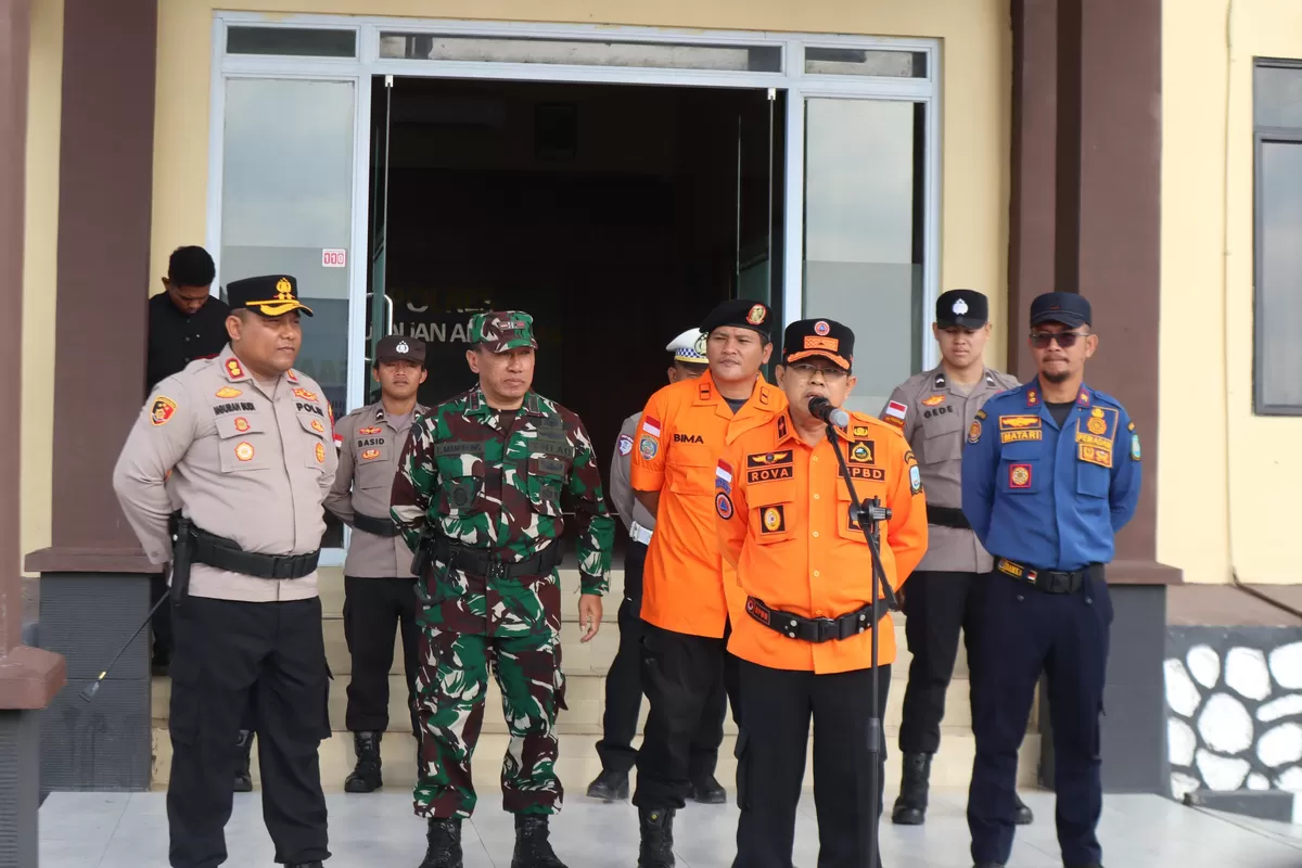 BPBD Kabupaten Kepulauan Anambas bersama Polres dan unsur terkait memperkuat kesiapsiagaan dalam pencegahan dan penanggulangan kebakaran hutan dan lahan (karhutla). (Ropi Kahardi )