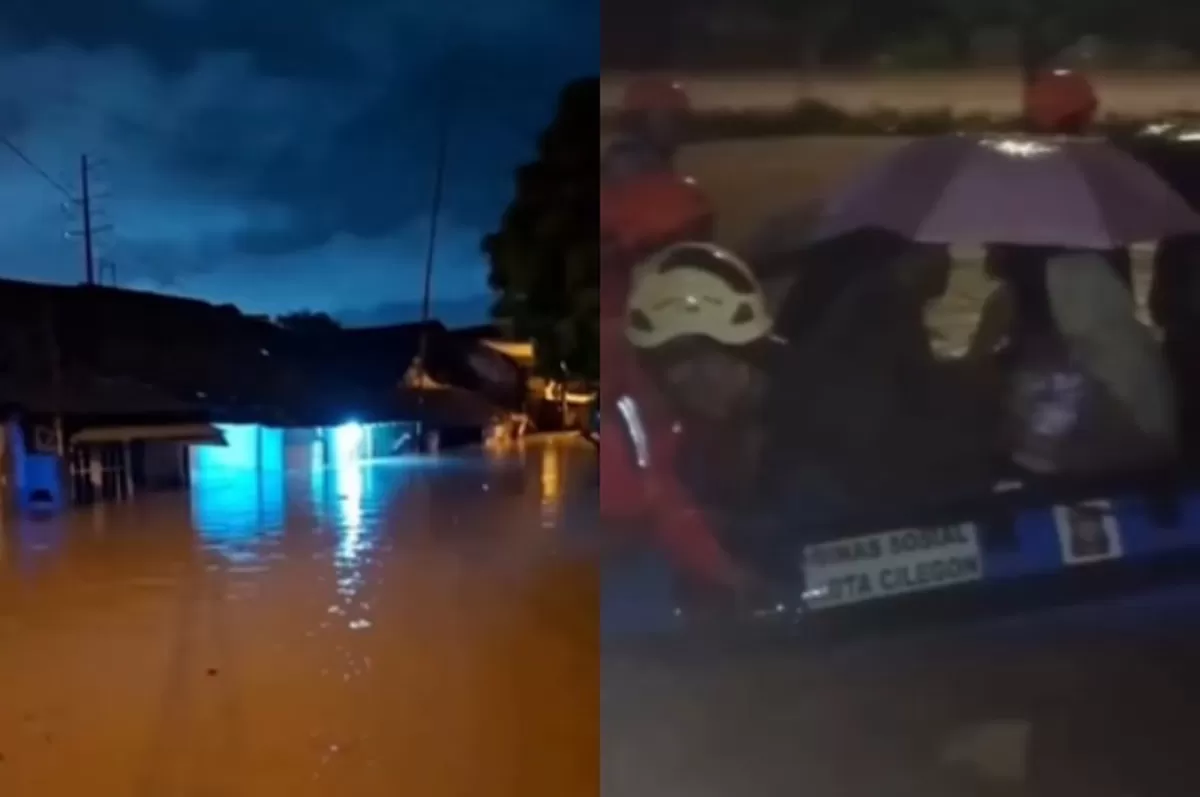 Menyoroti bencana banjir yang melanda kawasan Kota Cilegon, Banten, pada Jumat, 2 Januari 2026 malam.  (Dok. Instagram.com/@bantenraya)