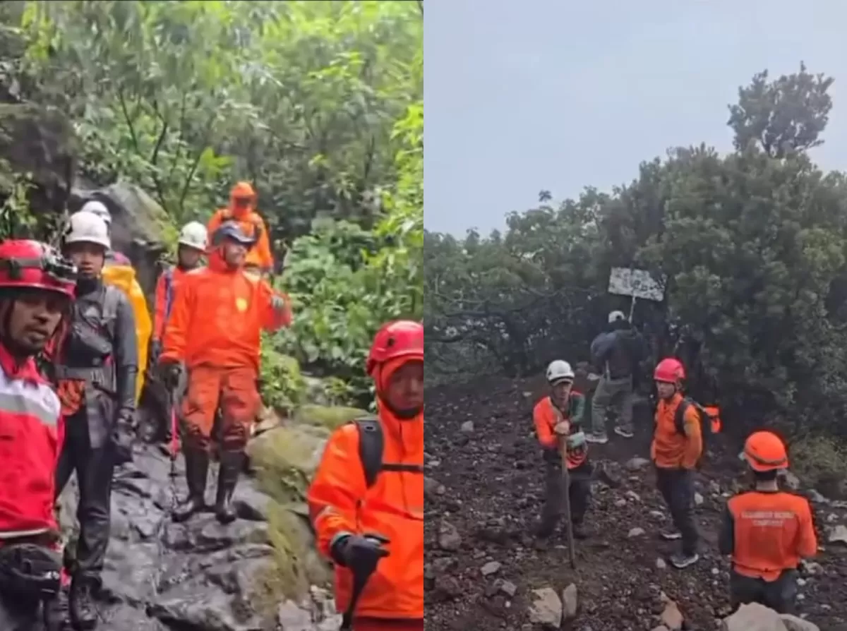 Pencarian pendaki hilang di Gunung Slamet masih terus dilakukan tim gabungan. (Dok. Instagram/guntur.geni)