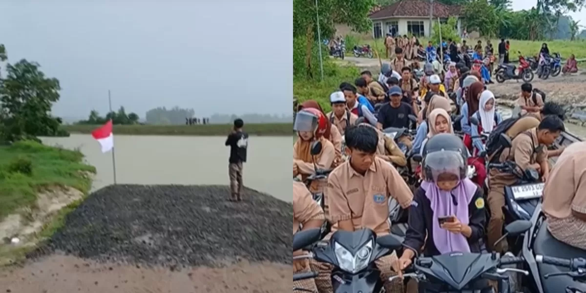 Menyoroti penuturan warga asal Lampung Timur yang mengungkapkan terkait dugaan proyek jembatan mangkrak. (Dok. TikTok.com/@andreanglerliar)