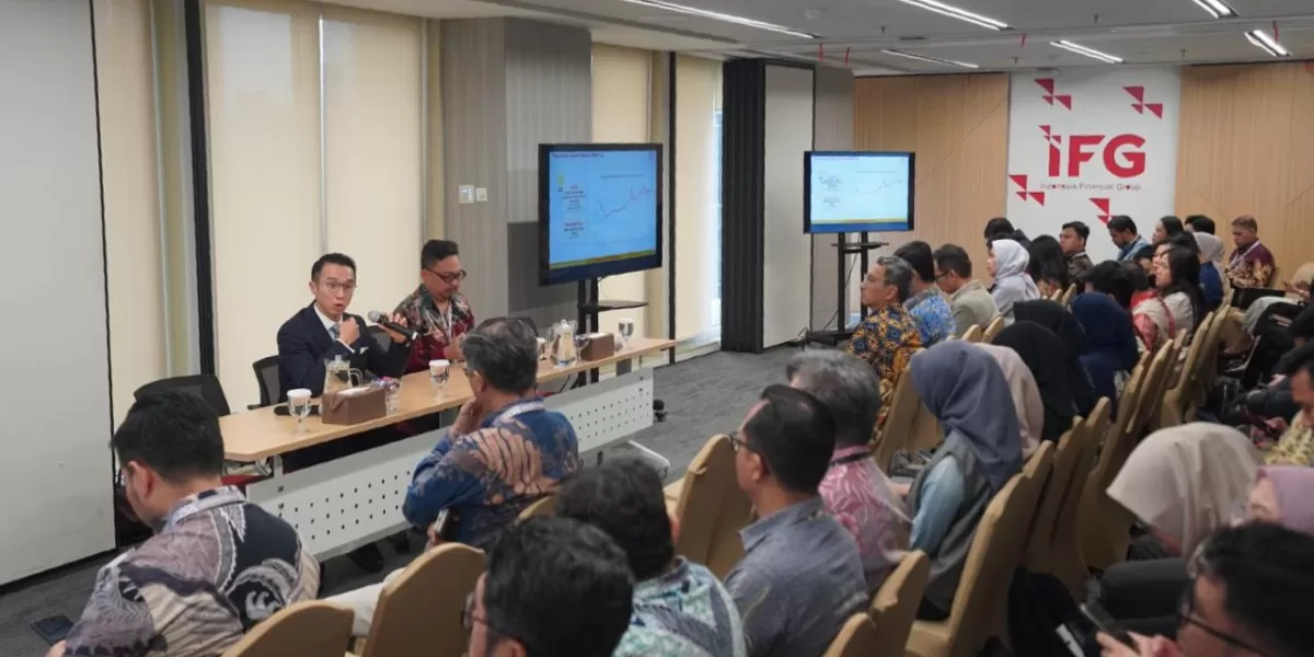 Indonesia Financial Group (IFG) menyelenggarakan sharing session bertema &ldquo;Bridging Financial Centres: Pathways in Insurance and Capital Markets&rdquo;. (Dok. IFG )