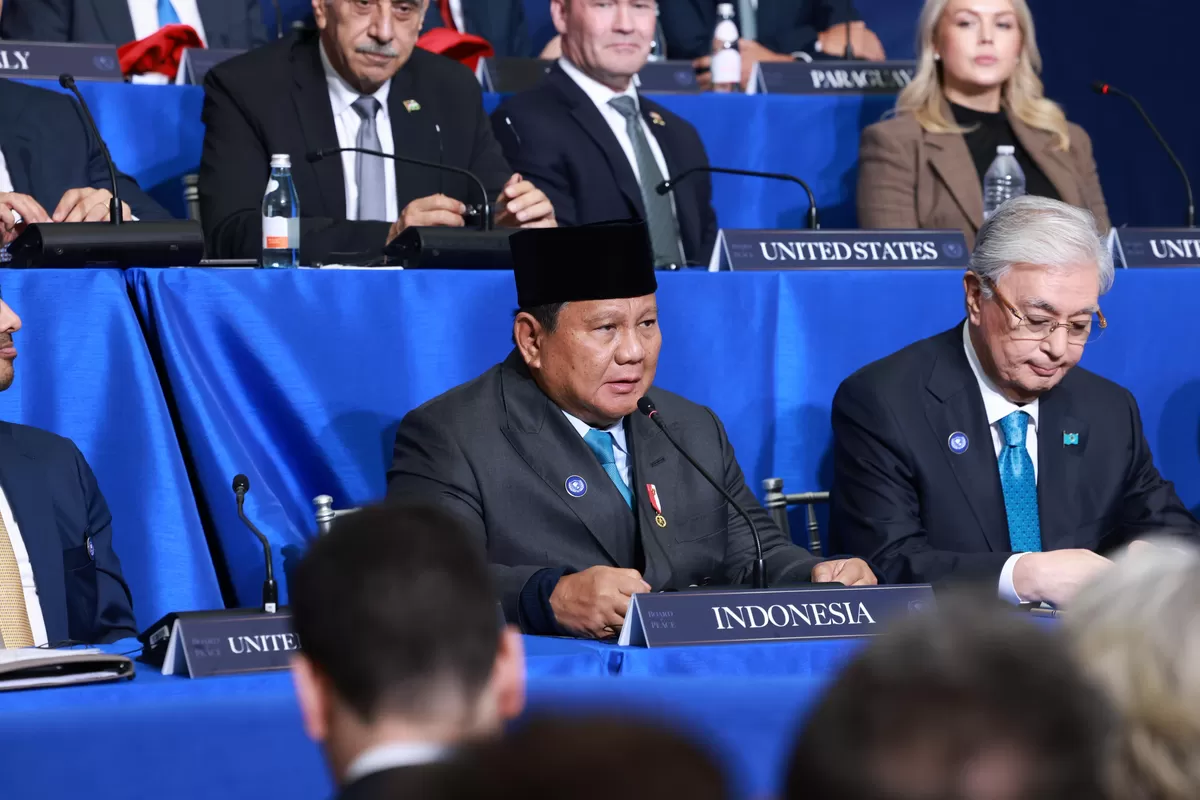 Presiden Prabowo Subianto dalam Inaugural Meeting of Board of Peace.  (Dok. Tim Medis Presiden Prabowo)