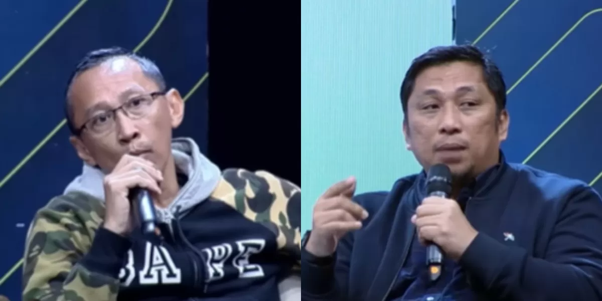 Menyoroti debat aktivis pro-Israel, Abu Janda (kiri) dengan Pakar Hukum Tata Negara, Feri Amsari (kanan) terkait dukungan RI terhadap kemerdekaan Palestina. (Dok. YouTube.com/OfficialiNews)