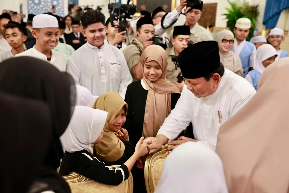 Foto: Prabowo di Nazulul Qur'an Tingkat Kenegaraan Tahun 1447 H, Istana Negara. (Dok. Istimewa )