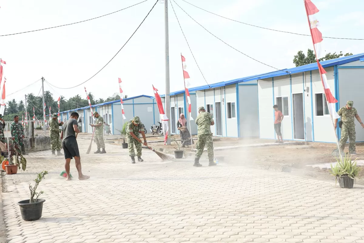 Foto: Suasana hunian tetap di Aceh Utara.  (Dok. Istimewa )