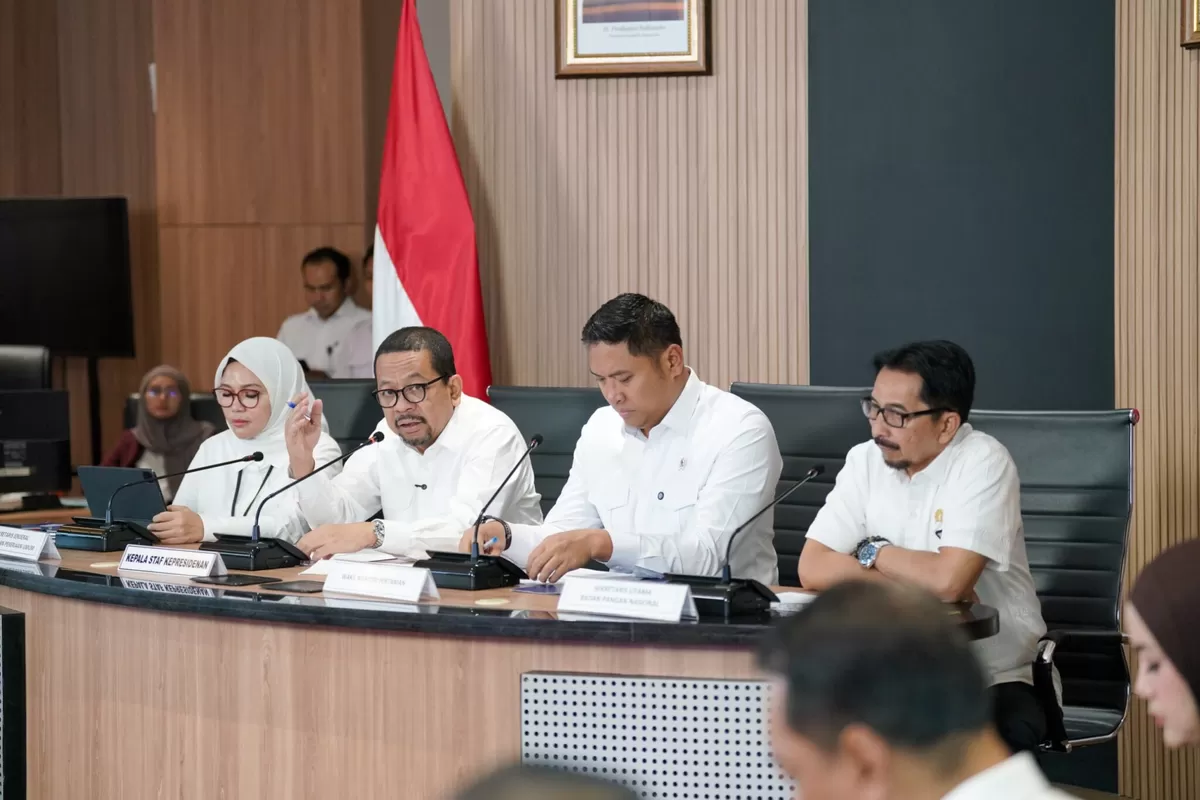 Foto: Konferensi Pers Kesiapan Pangan dan Infrastruktur Jelang Nyepi dan Idul Fitri. (Dok. Istimewa )