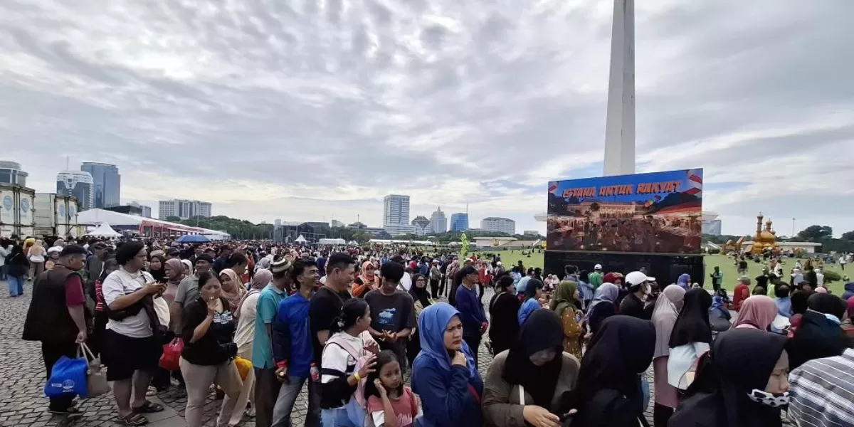 Foto: Suasana Pasar Murah untuk Rakyat di Monas. (Dok. Istimewa )