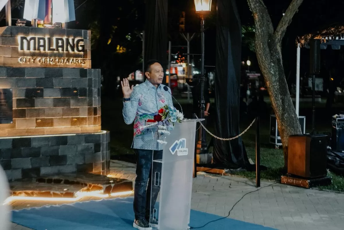 Foto: Walikota Malang Wahyu Hidayat dalam memberikan kata sambutan.  (Dok. Istimewa )