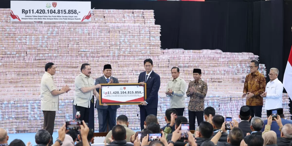 Penyerahan Denda Administratif dan Penyelamatan Keuangan Negara di Kejaksaaan Agung.  (Dok. Istimewa )