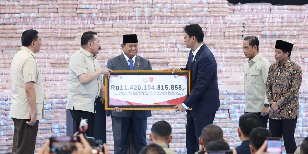 Penyerahan Denda Administratif dan Penyelamatan Keuangan Negara di Kejaksaaan Agung.  (Dok. Istimewa )