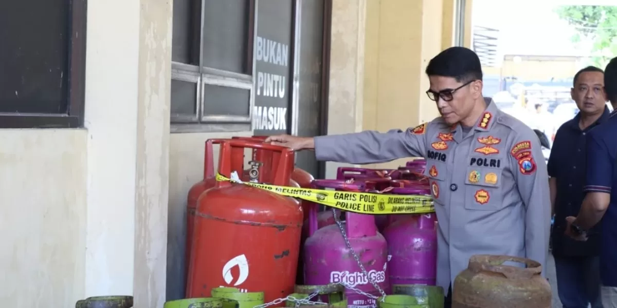 Polresta Banyuwangi membongkar dua pengoplos LPG 3 Kg yang merugikan negara ratusan juta. L (Dok. Polresta Banyuwangi)