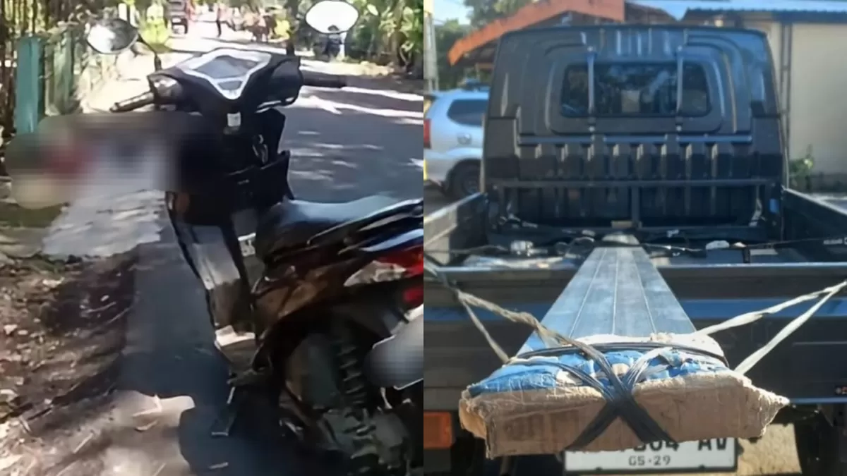 Insiden anak SD kejatuhan besi hollow di Gunungkidul, DIY. (Dok. Instagram/kubeng_mubengjogja - Polres Gunungkidul)