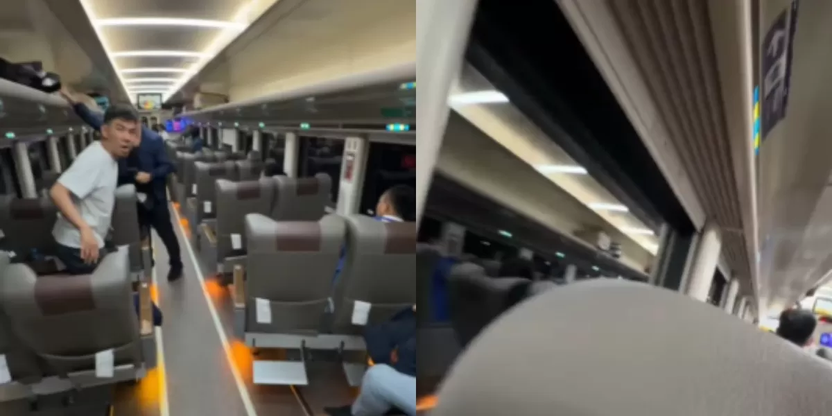Menyoroti momen kepanikan penumpang KA Argo Bromo usai keretanya menabrak KRL di Stasiun Bekasi Timur. (Dok. YouTube.com/TrainspotterID)