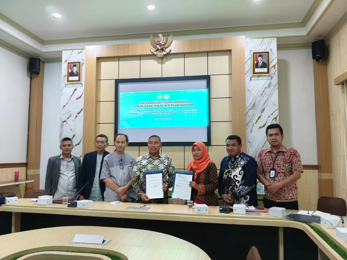 Penanda Tanganan Perjanjian Kerjasama antara Fakultas Pendidikan Olahraga dan Kesehatan Universitas PGRI dan Fakultas Keguruan dan Ilmu Pendidikan  Universitas Katolik Santo Agustinus Hippo (San Agustin) (San Agustin)