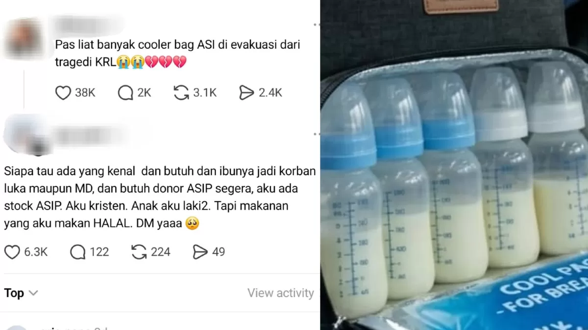 Ramai busui menawarkan diri menjadi donor ASIP untuk anak korban kecelakaan KRL di Stasiun Bekasi Timur. (Dok. Threads/grjs.pane - Instagram/rumpi_gosip)