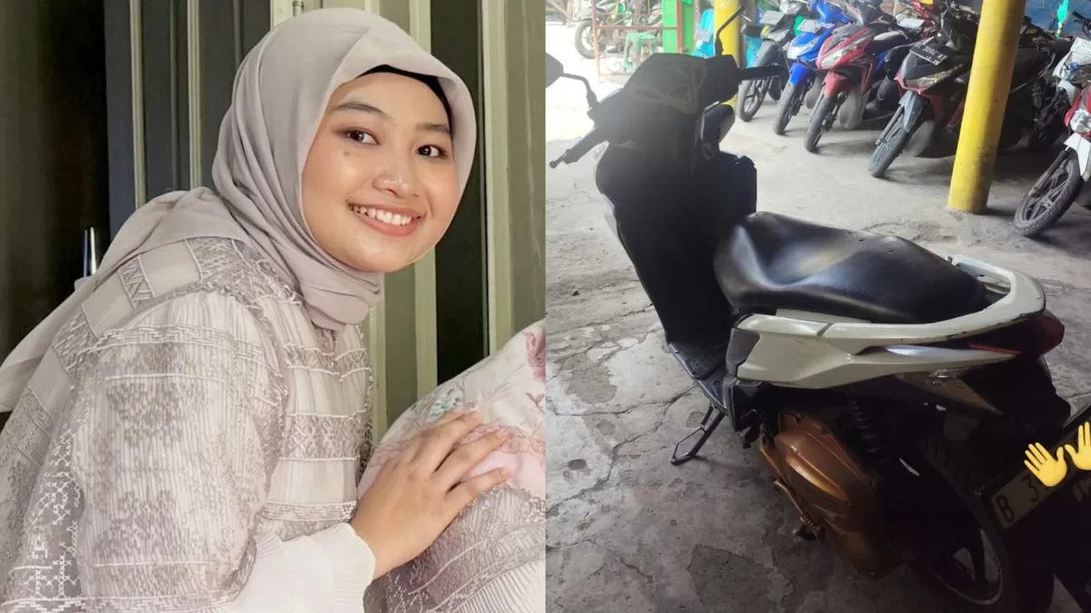Cerita anak pemilik parkiran saat mengembalikan motor mendiang Arinjani Novita Sari. (Dok. Threads/finclaw - X/berlarian)