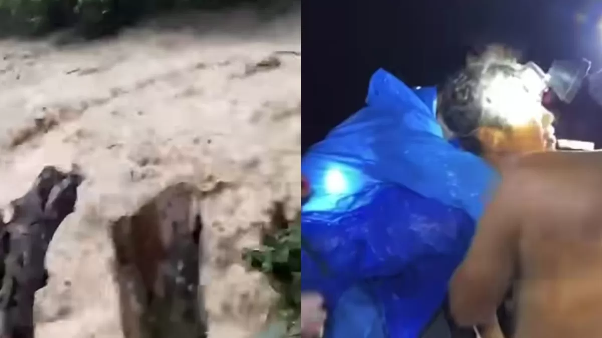 Kondisi Sungai Kemaceak, Bengkulu yang meluap dan menghanyutkan 8 pelajar SMAN 1 Lebong. (Dok. Instagram/bengkuinfo - curup_kito)